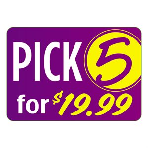PICK 5 FOR $19.99